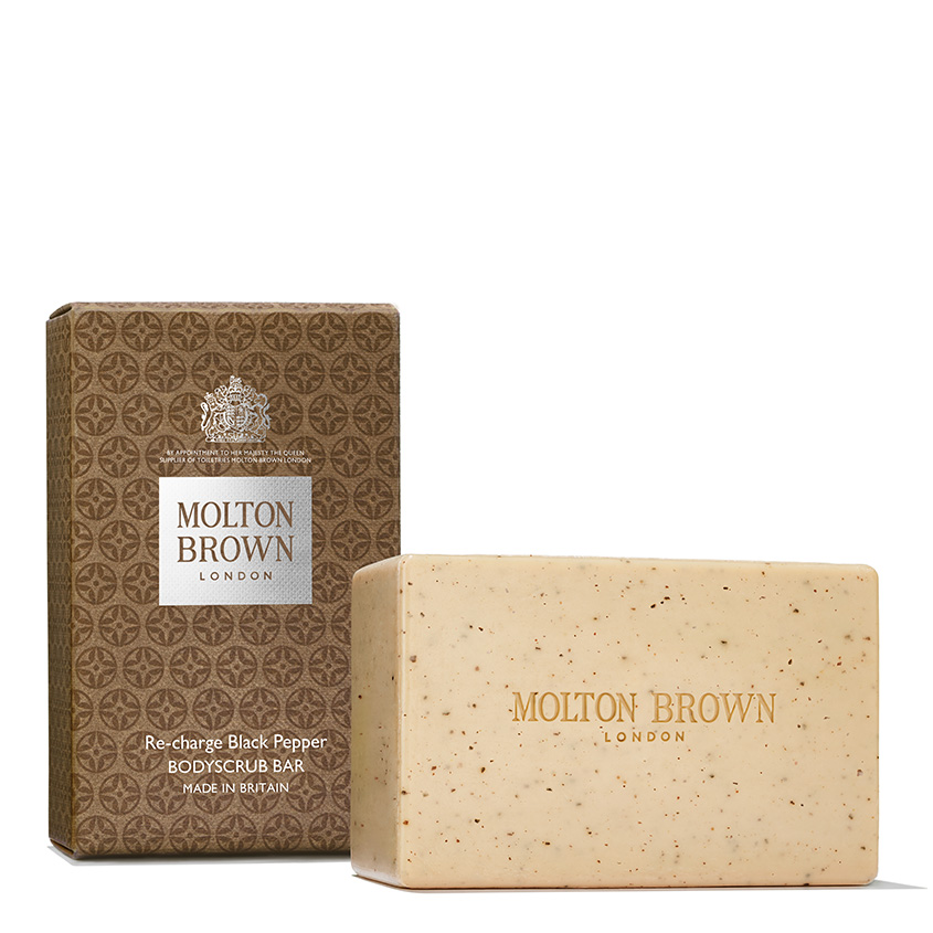 MOLTON BROWN Мыло-скраб для тела Тонизирующий Чёрный перец