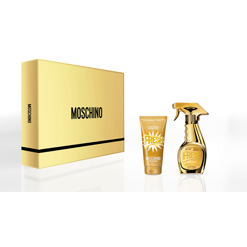 moschino gold fresh couture gift set