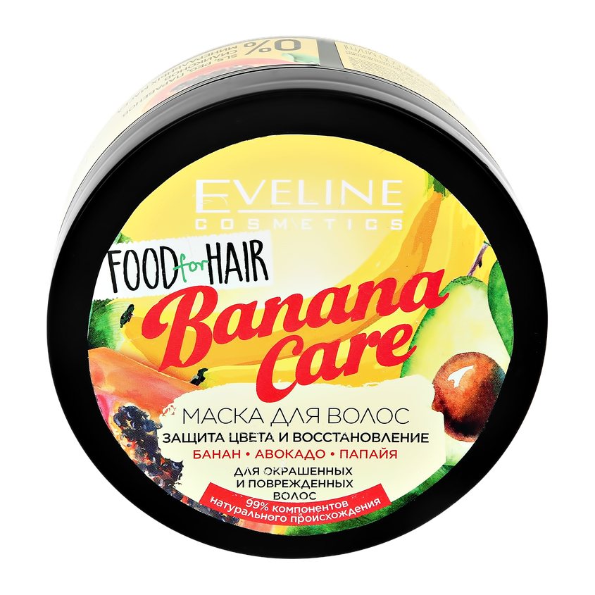 

EVELINE Маска для волос BANANA CARE 'food for hair' защита цвета и восстановление