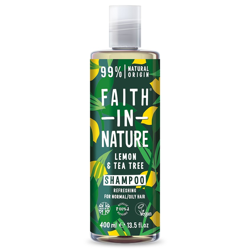 

FAITH IN NATURE Шампунь для волос FAITH IN NATURE освежающий с маслами лимона и чайного дерева (для нормальных и жирных волос)