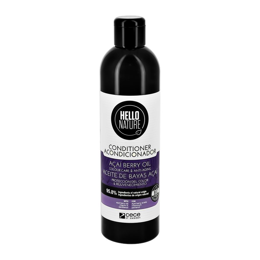 фото Hello nature кондиционер для волос acai berry oil с маслом ягод асаи (для окрашенных волос)