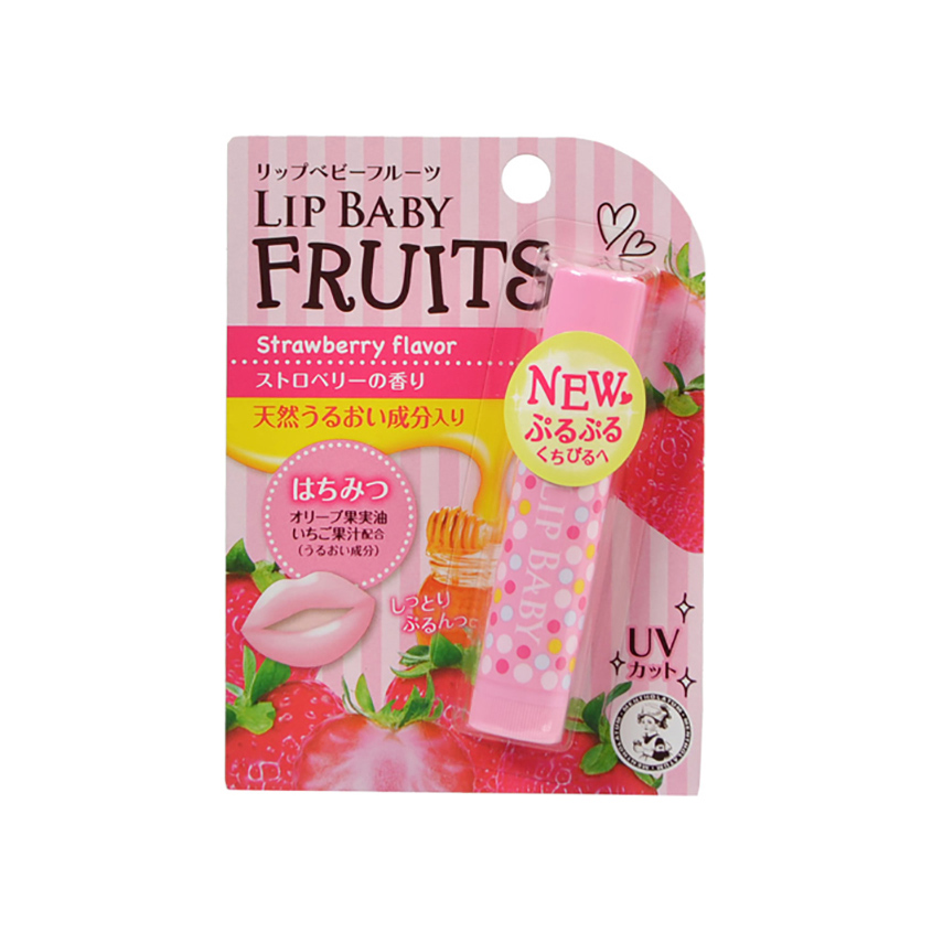 

MENTHOLATUM Бальзам для губ LIP BABY FRUITS клубника
