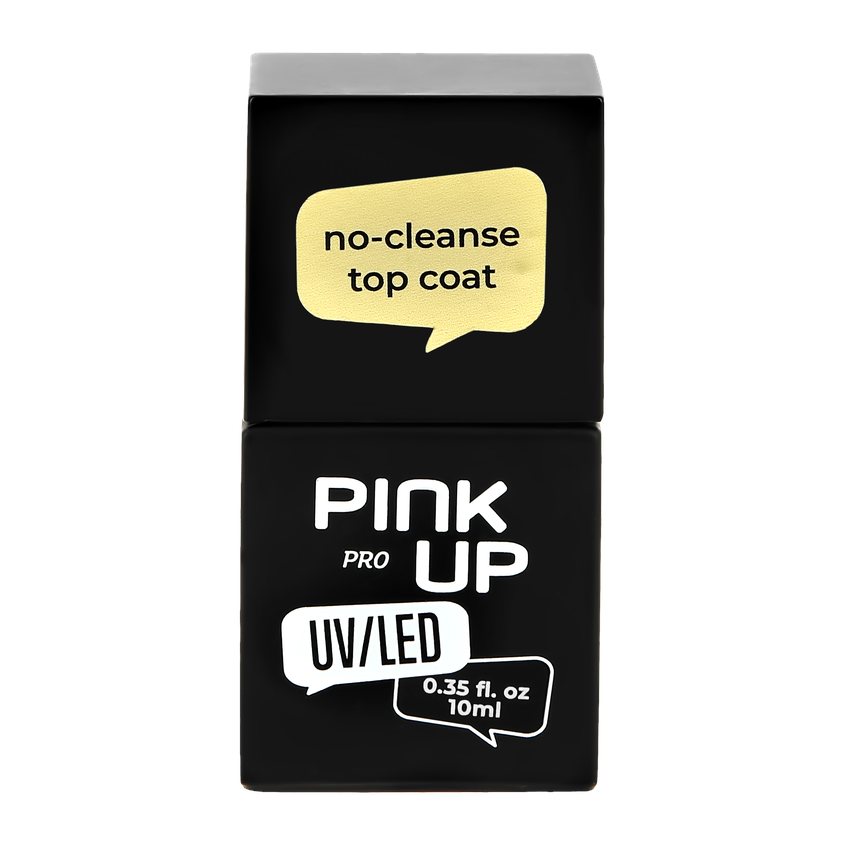 

PINK UP Верхнее покрытие для ногтей UV/LED PRO no-cleanse top coat без липкого слоя