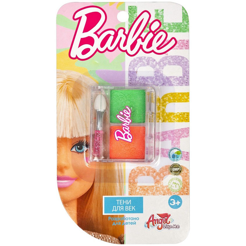 Детская декоративная косметика Barbie Тени для век, тон теплый