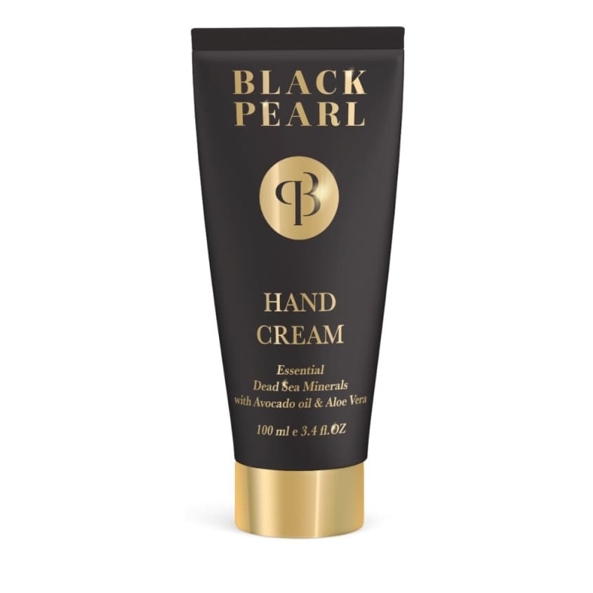 BLACK PEARL Крем для рук и ногтей с жемчужным порошком и минералами Мертвого моря