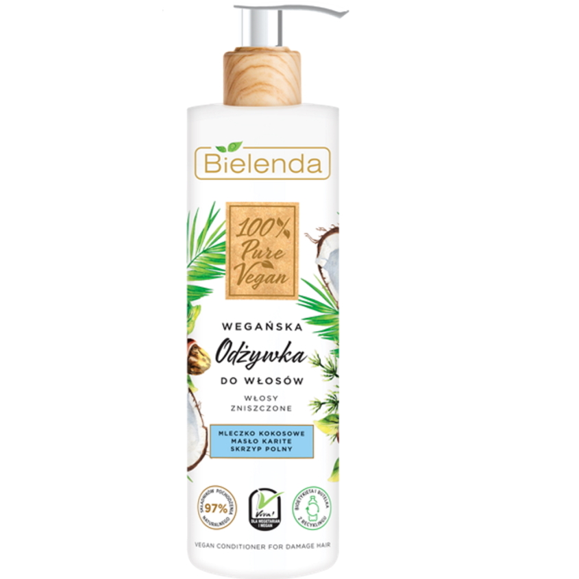 

BIELENDA кондиционер для поврежденных волос PURE VEGAN