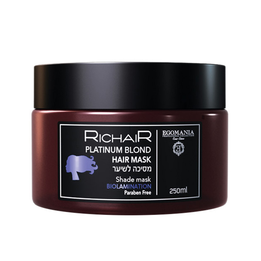 

EGOMANIA Маска платинум блонд Platinum Blond Mask для обесцвеченных, мелированных и седых волос RICHAIR