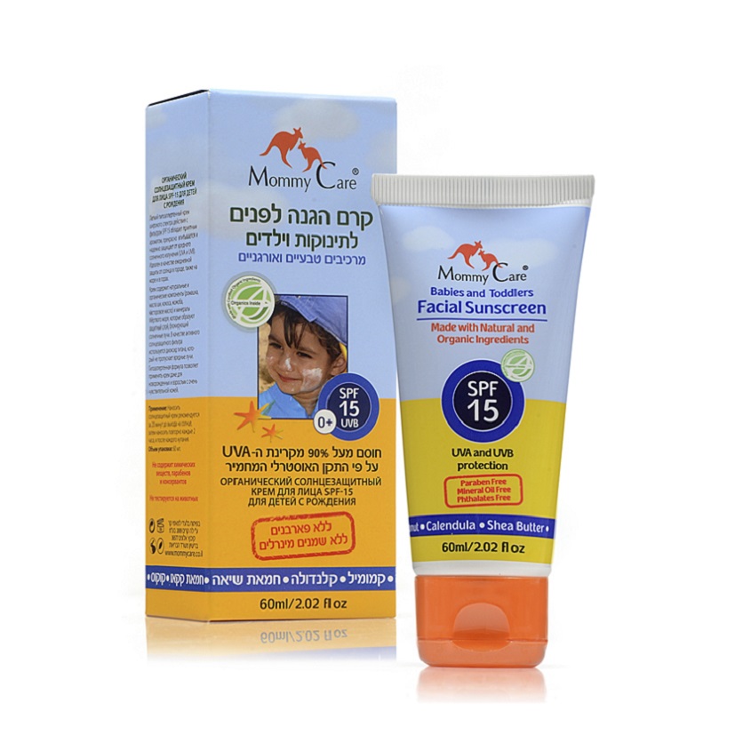 

MOMMY CARE Органический солнцезащитный крем для лица SPF15 0+