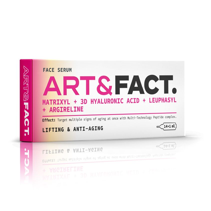 ART&FACT Сыворотка под мезороллер для лица, с пептидами, матриксилом, гиалуроновой кислотой