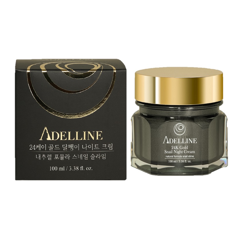 

ADELLINE Ночной крем с коллоидным золотом и слизью улитки
