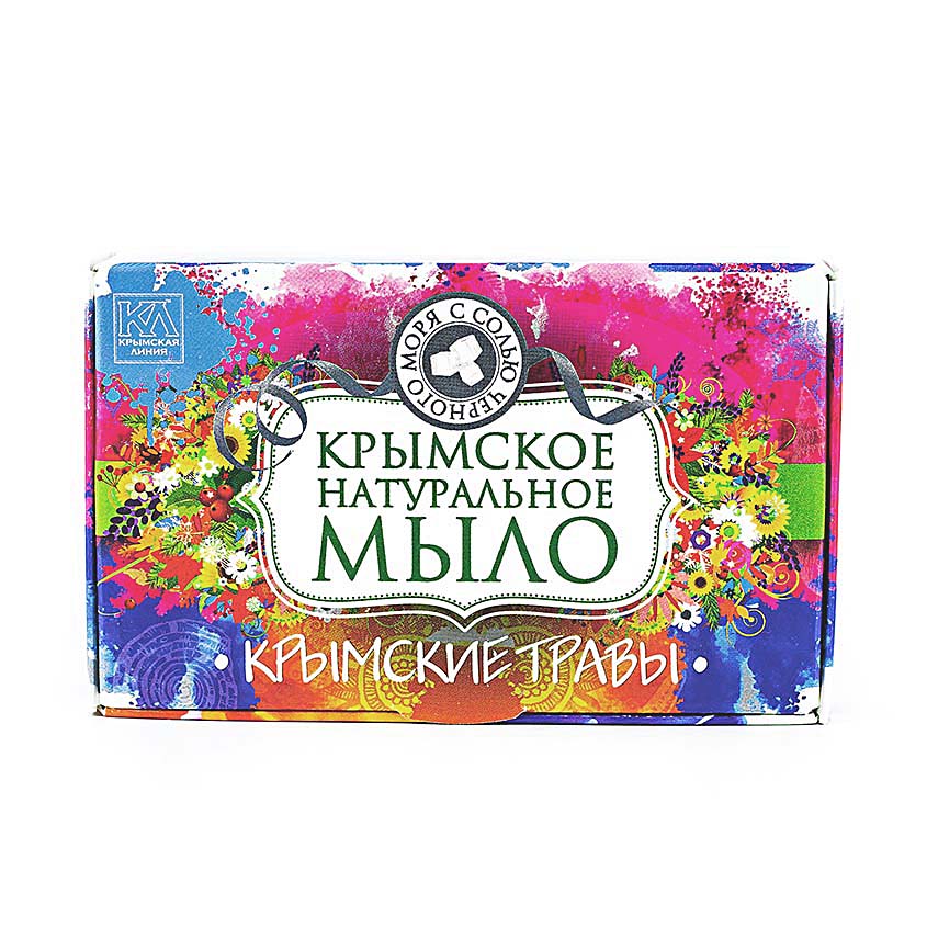 

КРЫМСКАЯ ЛИНИЯ Крымское натуральное мыло с солью Черного моря "Крымские травы"