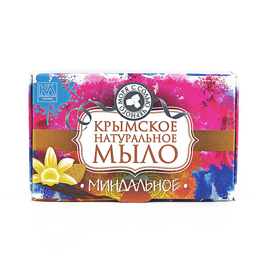 

КРЫМСКАЯ ЛИНИЯ Крымское натуральное мыло с солью Черного моря "Миндаль"