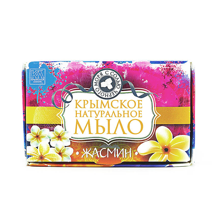 

КРЫМСКАЯ ЛИНИЯ Крымское натуральное мыло с солью Черного моря "Жасмин"