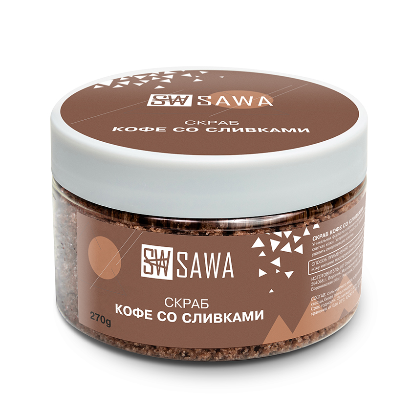 фото Sawa скраб для тела кофе со сливками