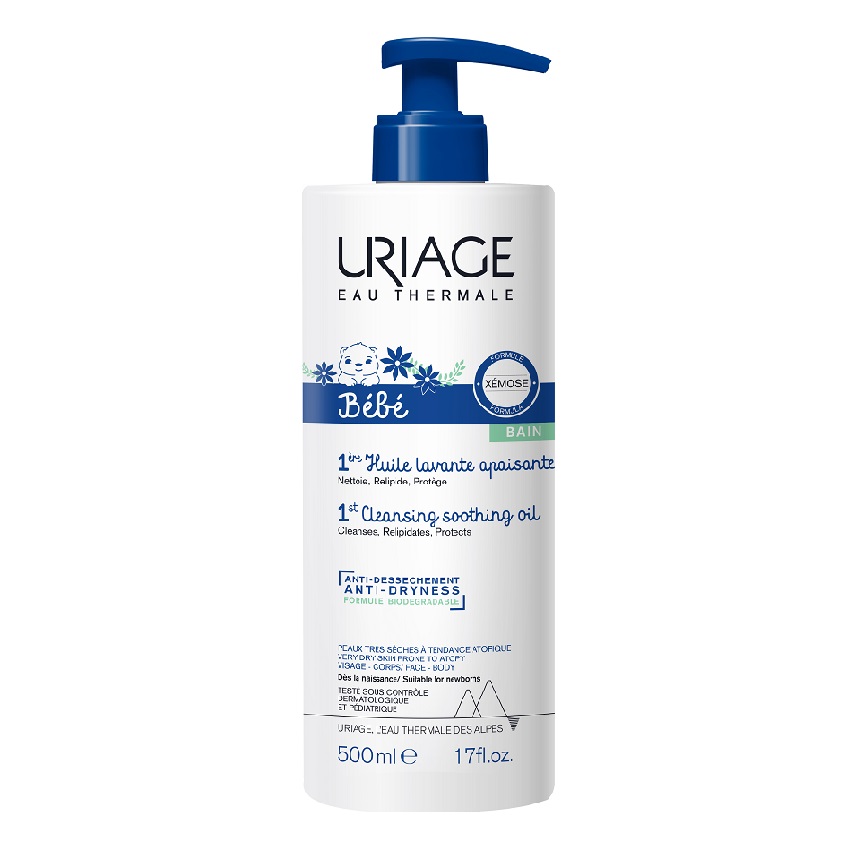 

URIAGE Первое очищающее успокаивающее масло 1ers soins bebe