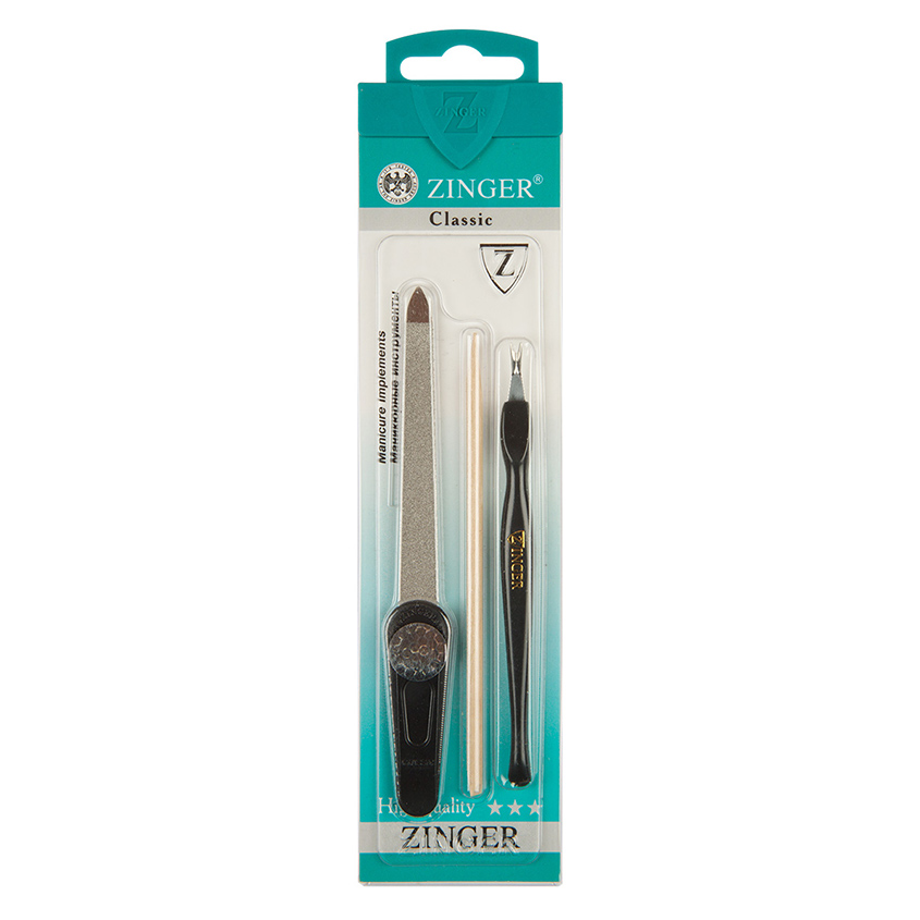 

ZINGER Набор для маникюра и педикюра Classic SIS-10