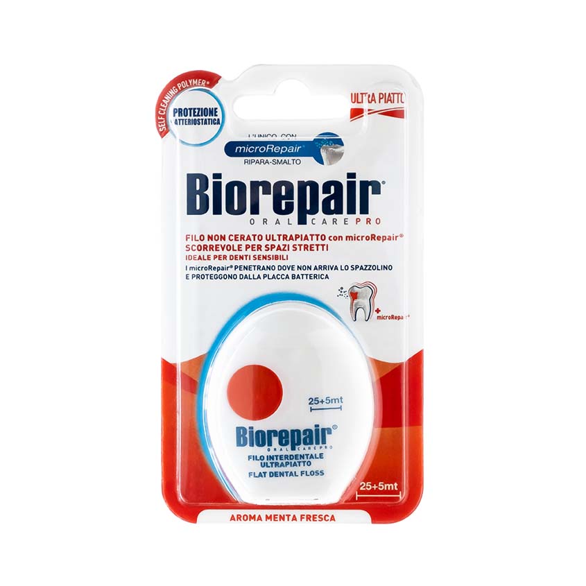 

BIOREPAIR Filo Non Cerato Ultrapiatto Ультра-плоская зубная нить без воска