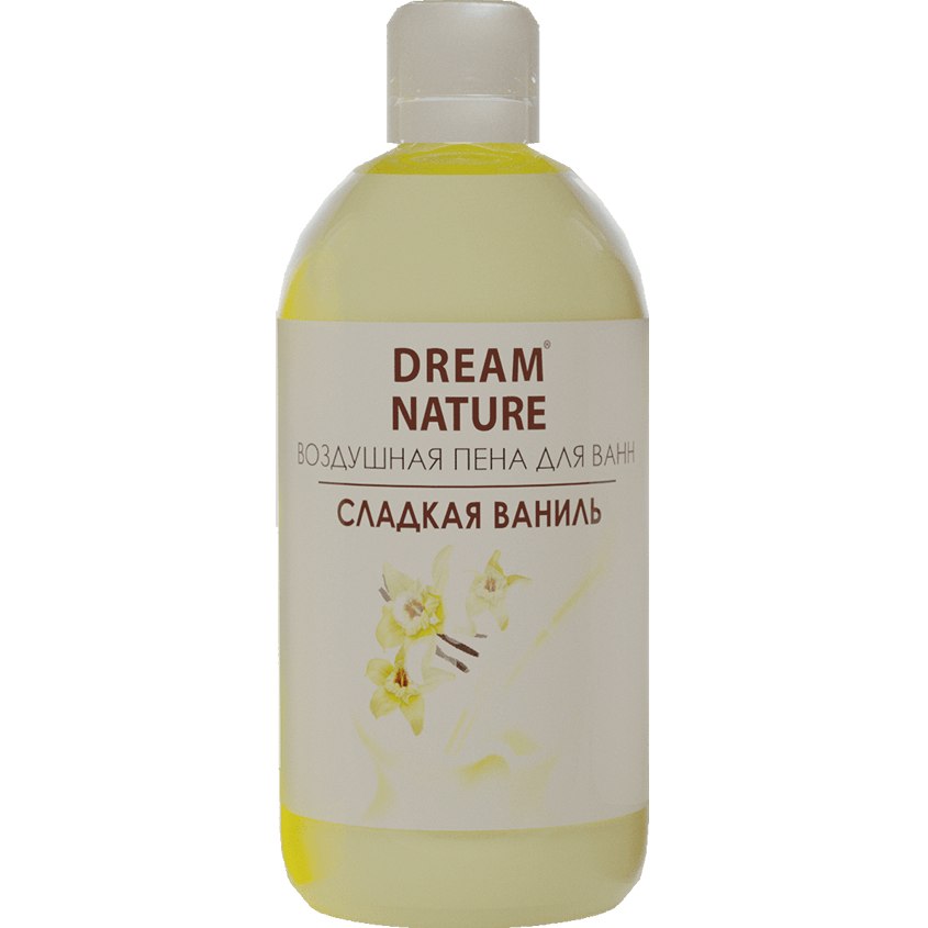DREAM NATURE Воздушная пена для ванн "Сладкая ваниль" с ароматом ванили