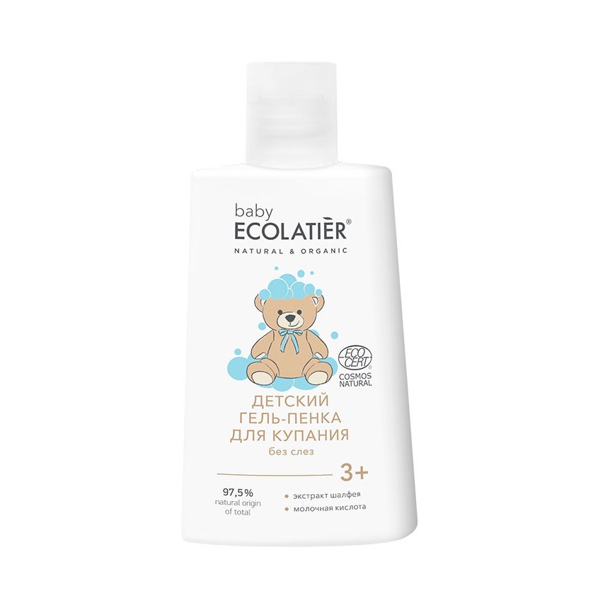 фото Ecolatier baby детский гель-пенка для купания 3+ (ecocert)