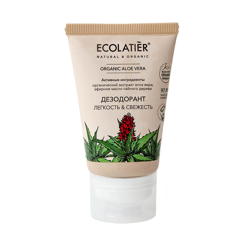 фото Ecolatier green дезодорант легкость & свежесть organic aloe vera