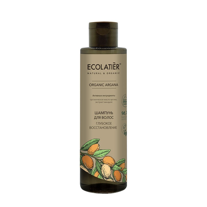 

ECOLATIER GREEN Шампунь для волос Глубокое восстановление ORGANIC ARGANA