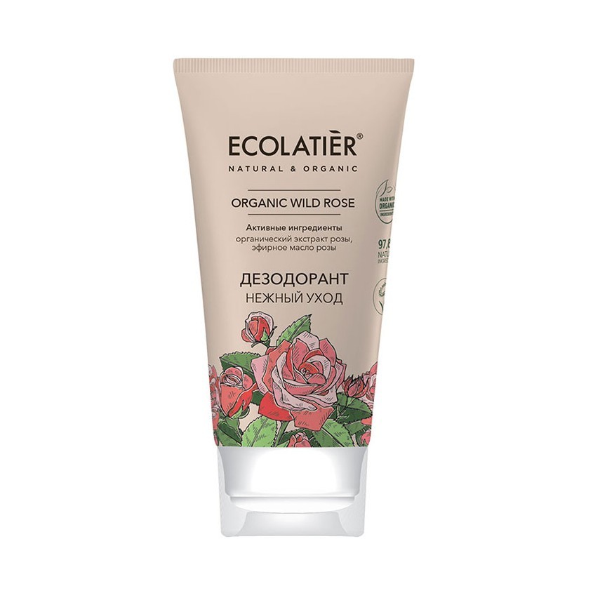 

ECOLATIER GREEN Дезодорант Нежный уход ORGANIC WILD ROSE