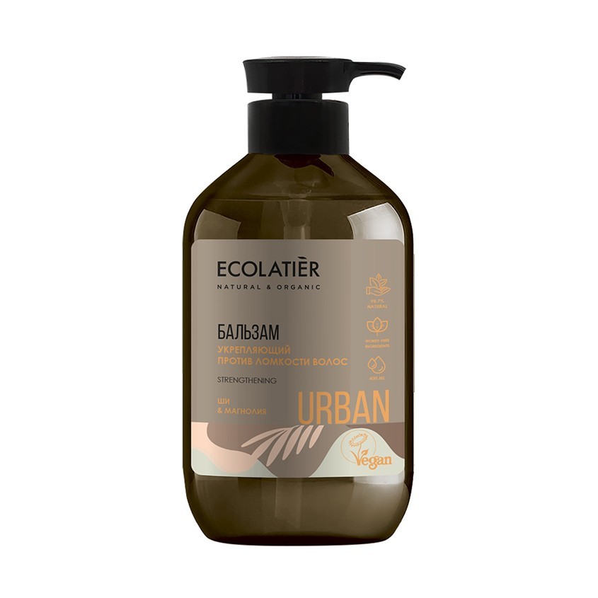 

ECOLATIER Бальзам Укрепляющий против ломкости волос ши & магнолия