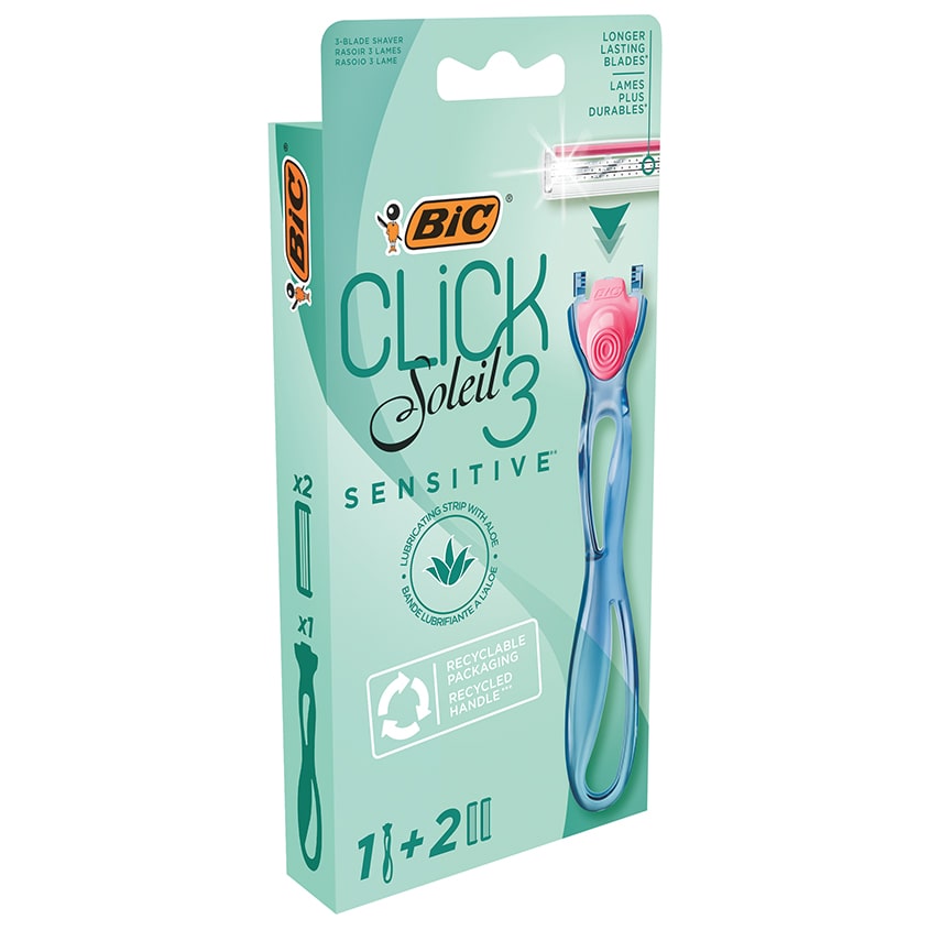 BIC Бритва женская, Click 3 Soleil Sensitive