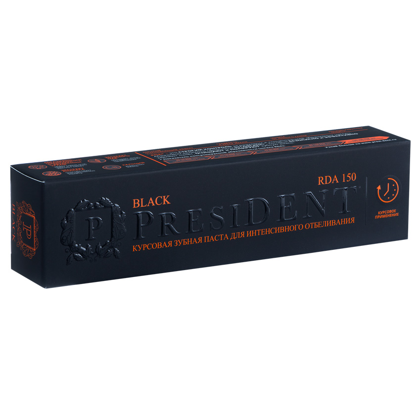 

PRESIDENT Зубная паста PRESIDENT Black (150 RDA)