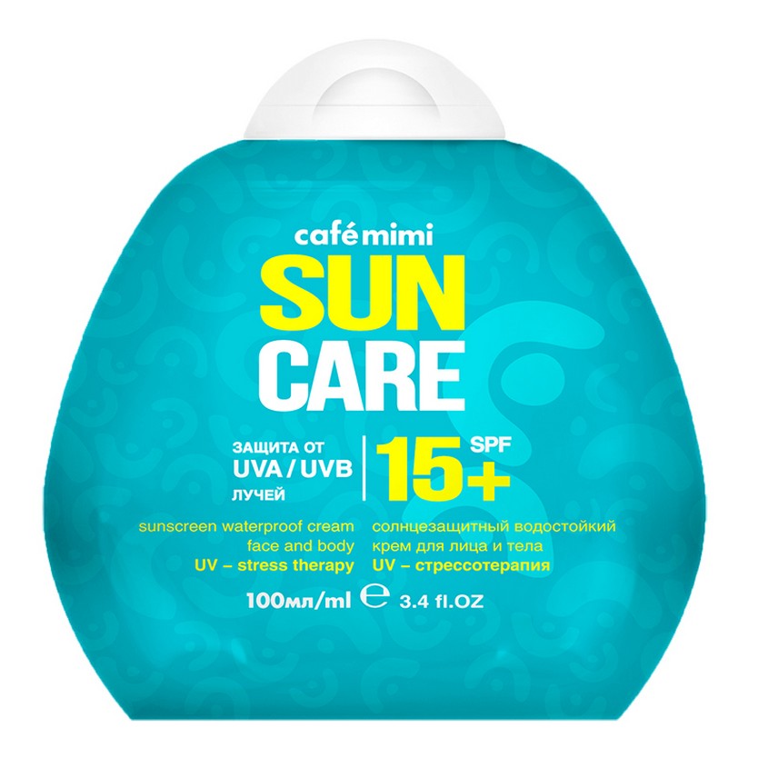 

CAFÉ MIMI Солнцезащитный водостойкий крем для лица и тела SPF15+