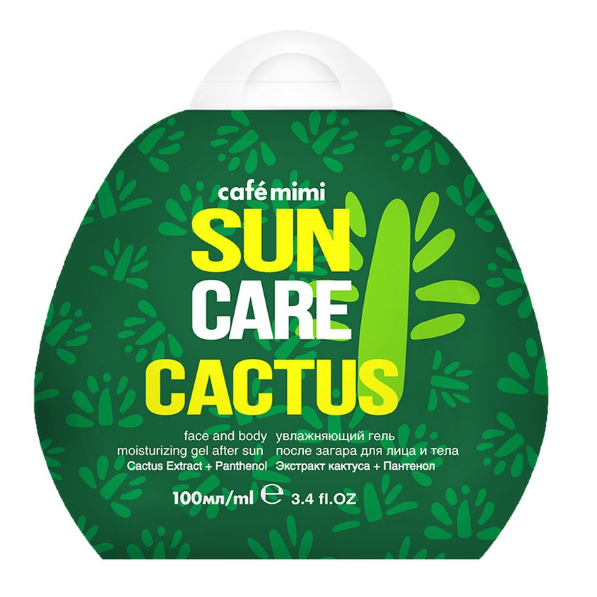 

CAFÉ MIMI Увлажняющий гель после загара для лица и тела Cactus