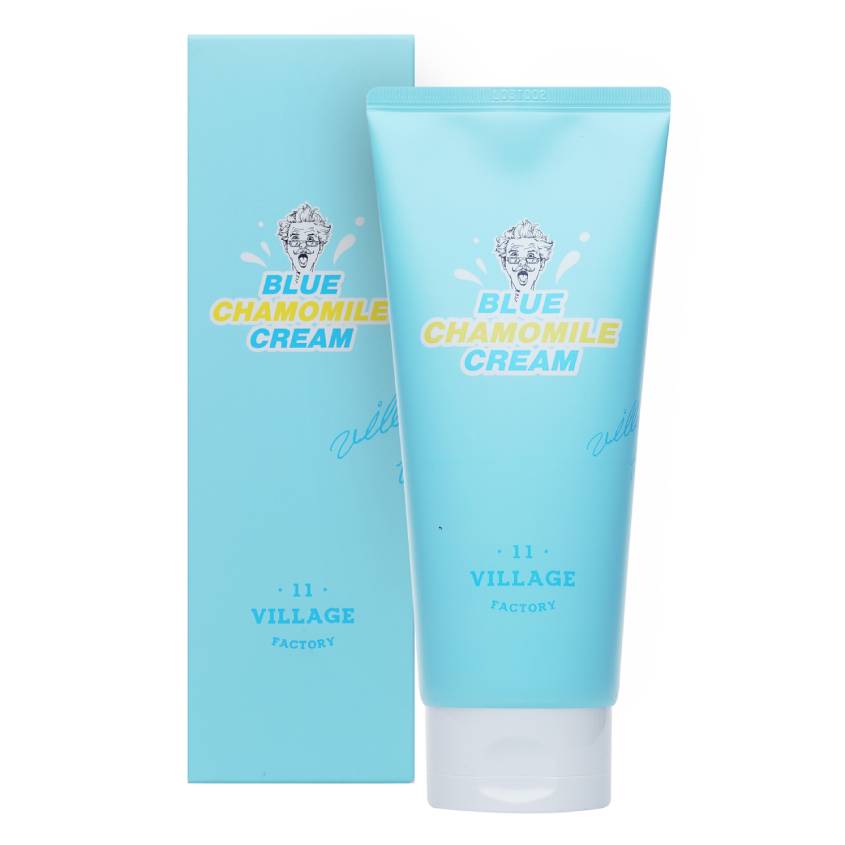 

VILLAGE 11 FACTORY Успокаивающий гель крем с экстрактом голубой ромашки Blue Chamomile Cream