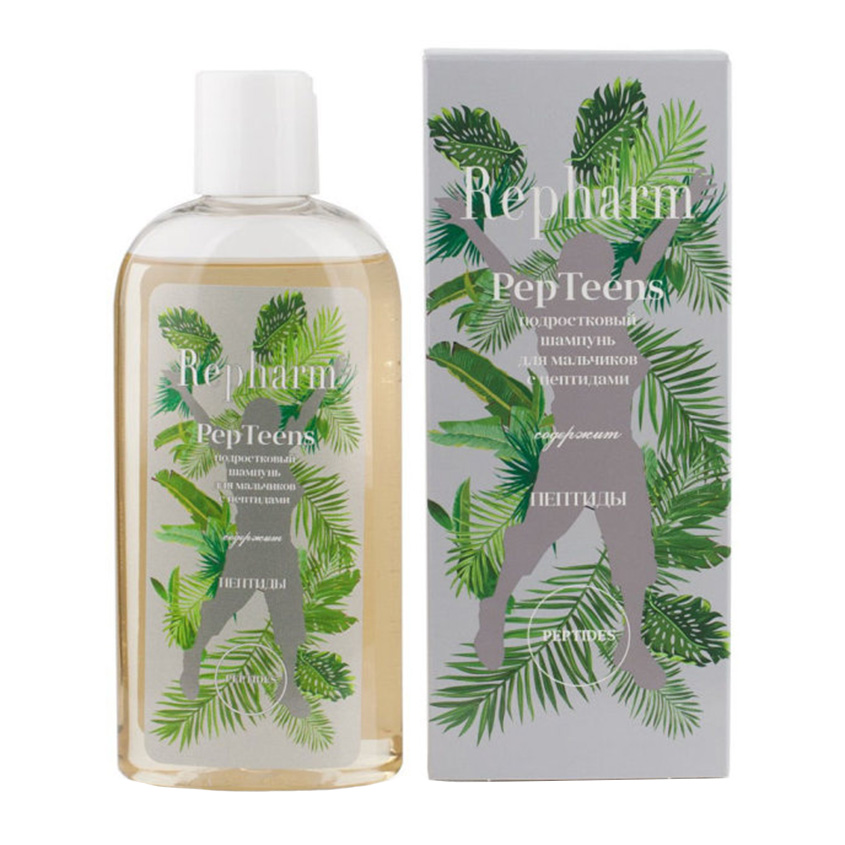 

REPHARM Подростковый шампунь с пептидами для мальчиков PepTeens
