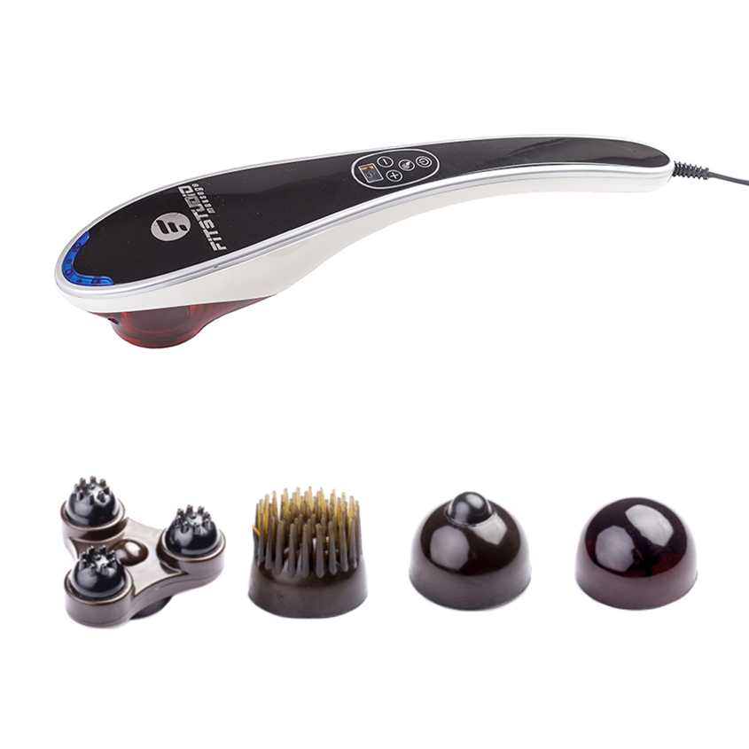 FITSTUDIO Ручной массажер для тела BODY MASSAGER c ИК-прогревом (черный)