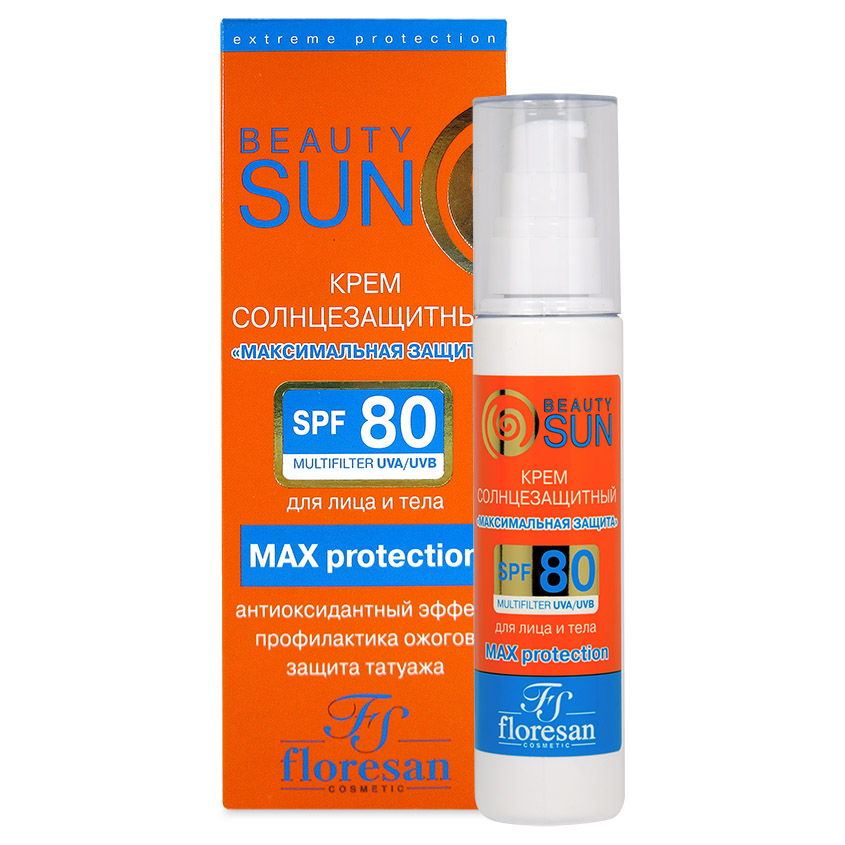 

FLORESAN Солнцезащитный крем «максимальная защита» SPF80