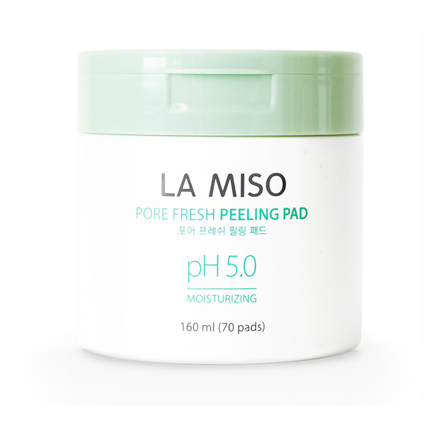 

LA MISO Очищающие и отшелушивающие салфетки для лица рH 5.0