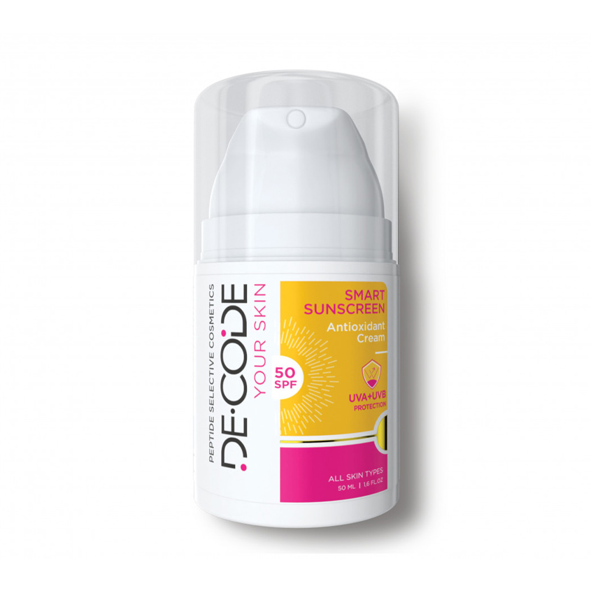 DECODE Солнцезащитный антиоксидантный крем SMART SUNSCREEN SPF 50