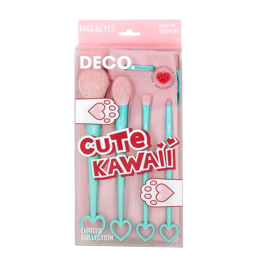 

DECO. Набор кистей для макияжа в чехле.