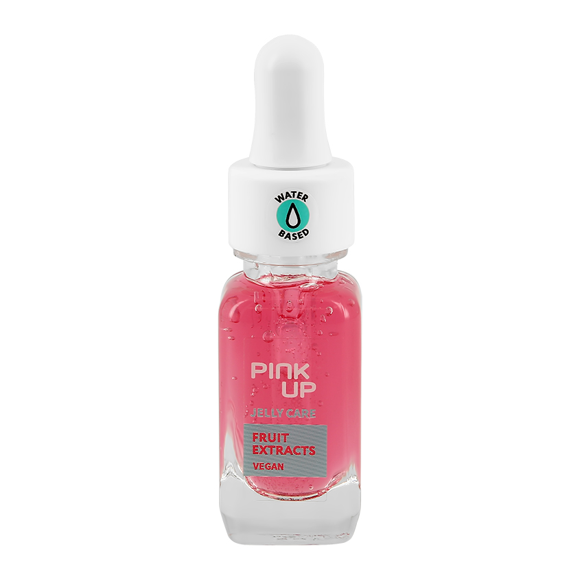 PINK UP Средство по уходу за ногтями PINK UP JELLY CARE на водной основе с витаминным комплексом и экстрактом клубники