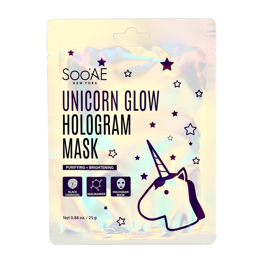 фото Soo'ae маска для лица unicorn glow для сияния кожи