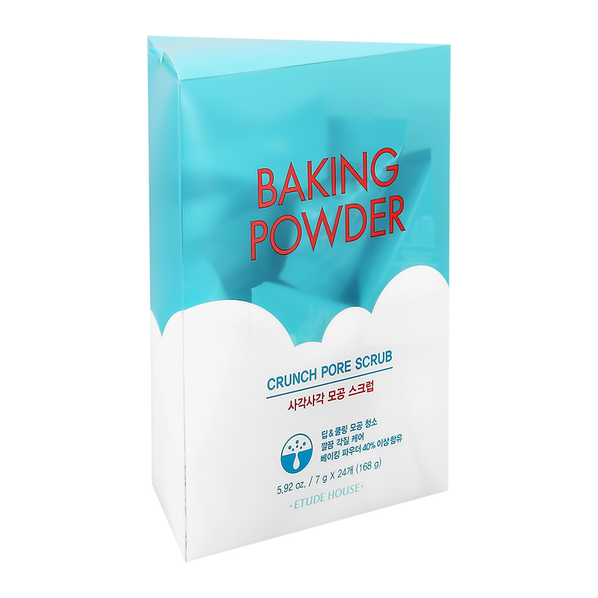 фото Etude house скраб для лица baking powder 2 в 1 очищающий