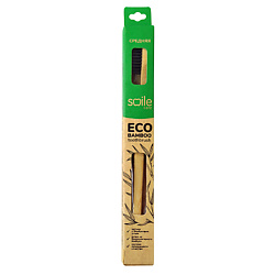 Зубная щетка ECO BAMBOO С ручкой из бамбука средняя