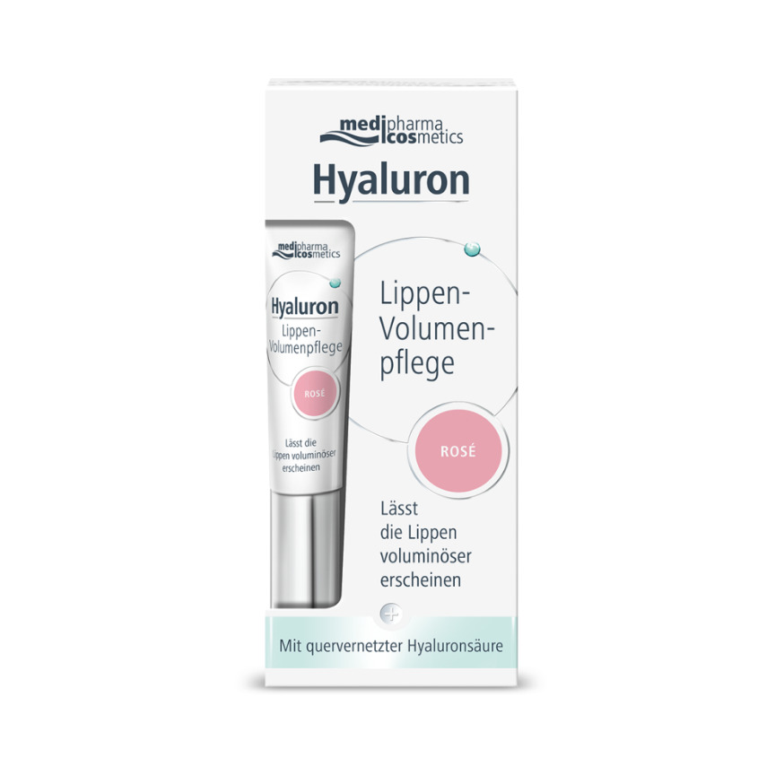 фото Medipharma cosmetics hyaluron бальзам для объема губ розовый