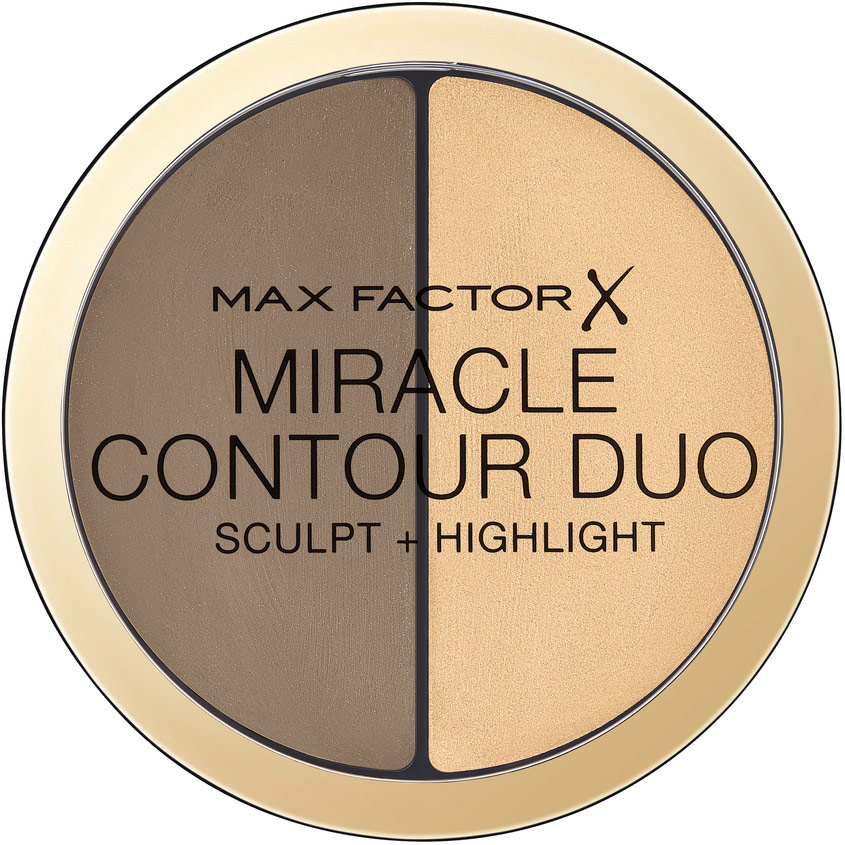 MAX FACTOR Палетка для контурирования лица скульптор+хайлатер MIRACLE CONTOUR DUO
