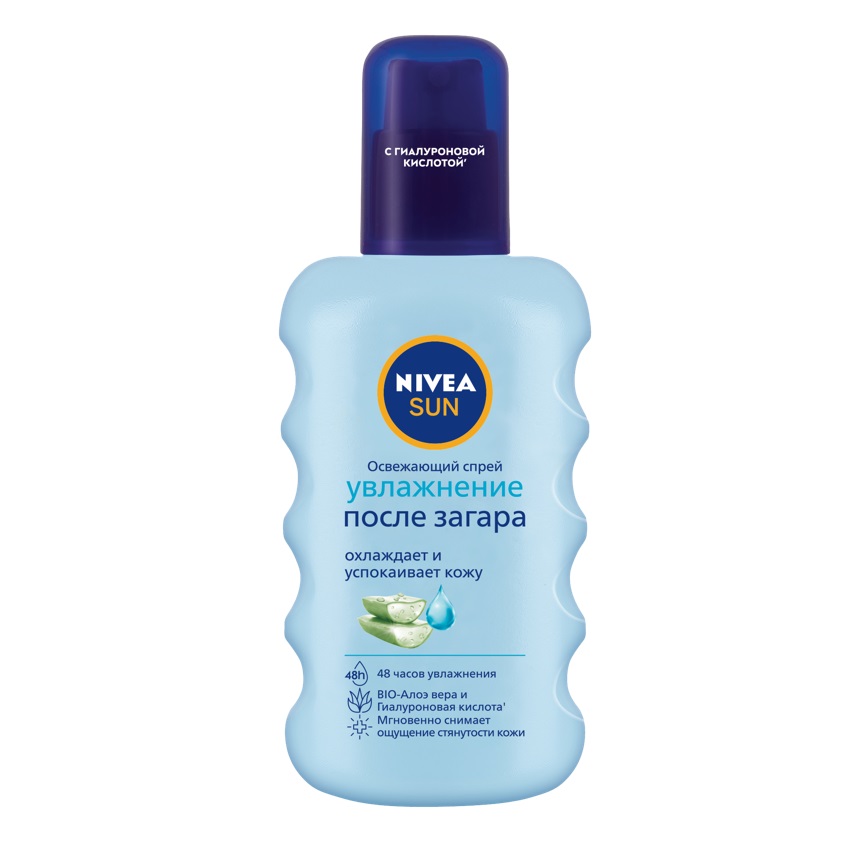 

NIVEA Освежающий спрей для тела Nivea Sun "Увлажнение после загара" с алоэ вера