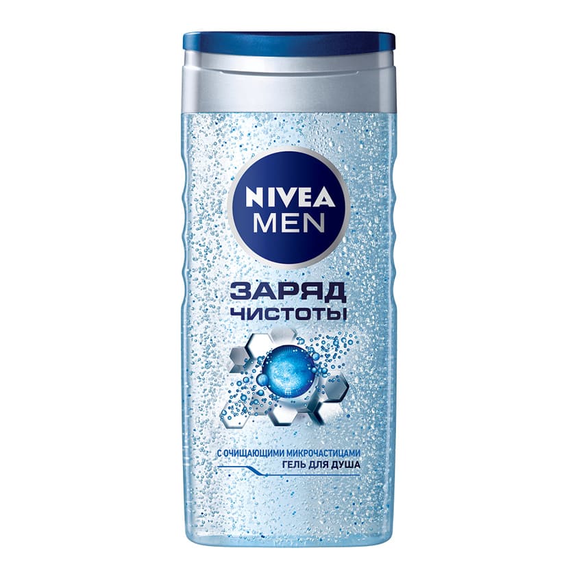 NIVEA NIVEA Гель для душа Заряд Чистоты Инновационная формула геля с массирующими микрочастицами бережно очищает, увлажня