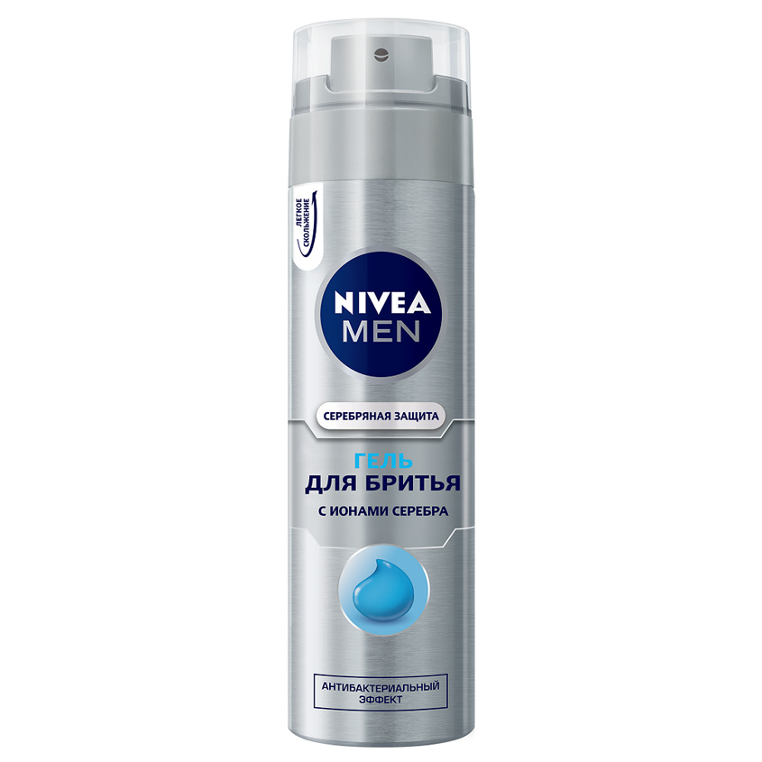 NIVEA Гель для бритья Серебряная защита