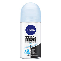 NIVEA Роликовый дезодорант "Невидимая защита" (PURЕ) для черного и белого 50 мл