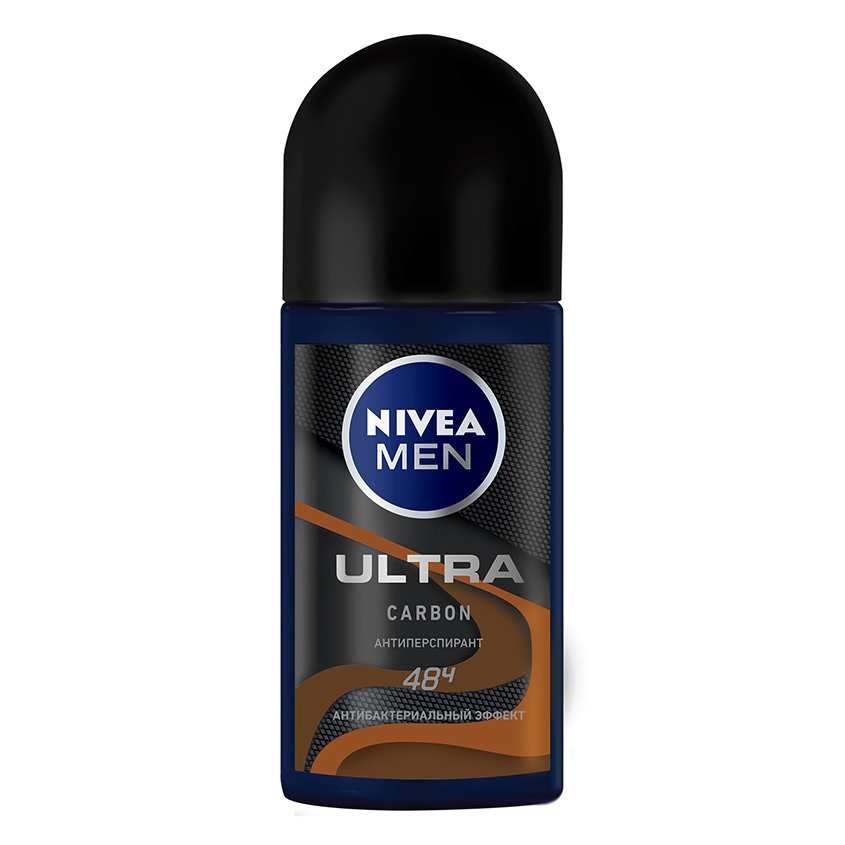 NIVEA NIVEA Антиперспирант ULTRA CARBON р Дезодорант-антиперспирант для мужчин ULTRA CARBON от NIVEA MEN с антибактериальны