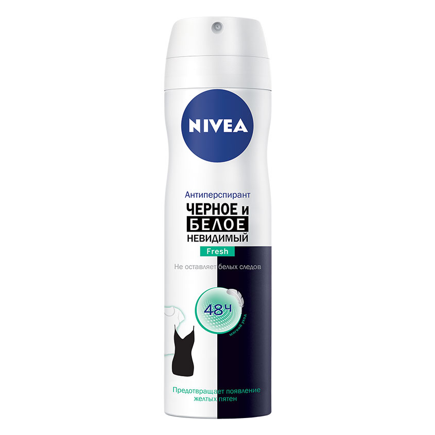 

NIVEA Антиперспирант спрей "Невидимая защита для черного и белого" Fresh